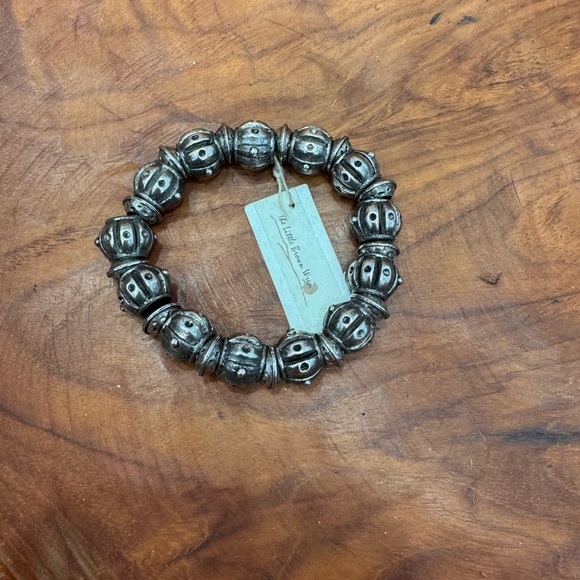 Accessories - NWT Pewter Beaded Bracelet